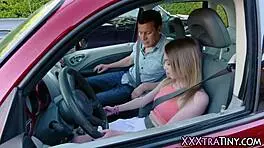 Petite teen gets her ass pounded hard by monster cock in hd, facial cumshot follows