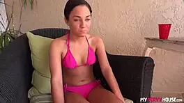 Amara Romani Feels Her Stepdaddy's Cock Deep in Her Tight Cunt. It Hurts So Good Inside Her.