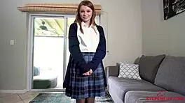 Brunette stepsis Mazy Myers fucks big dick stepbro Conor Coxxx intensely