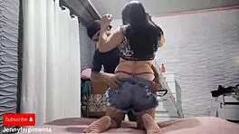 caught neighbor with huge cock staring at my ass... can i handle it? 😏