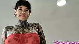 Melody Radford tries on sheer micro bikini! Huge tits