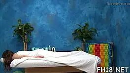 Sex Massage With Rough Fucking And Blowjob For Oiled Teen 18+ Couple