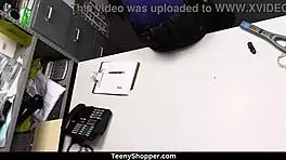 Hottie Thief Kallie Taylor Banged Hard by Guard Billy Boston in Office