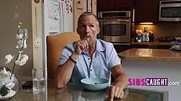 Stepdad thinks I dress like a slut so I acted like one too