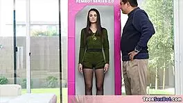Beautiful Brunette Liz Jordan Having Her First Time Playing A Sexbot