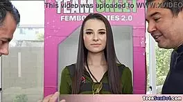 Beautiful Brunette Liz Jordan Having Her First Time Playing A Sexbot