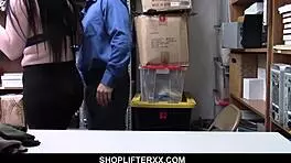 Bbw Teen 18+ Shoplifter Caught and Fucked Hard by Officer