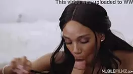 lacey london gets facial from big black cock at perfect time