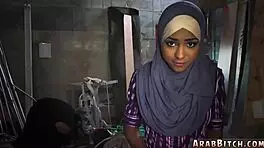 Arab teen 18+ swallows cum in shower after hardcore army action. Dropping booty at 23km outside base.