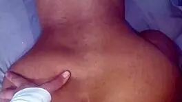 i watch this colombian teen with a huge ass getting anal in doggy style, her moans filling the room as i imagine joining in