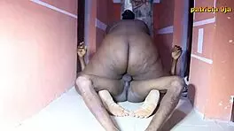 BBW Patricia walks through the corridor, discovering new spaces