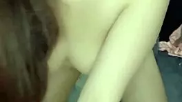 Pretty teen girl gets horny and plays with her pussy