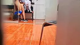 teacher in mexico doesn't notice my upskirt pussy flashing