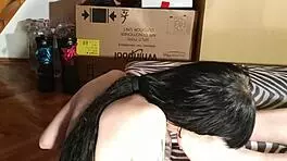 sexy teen licks masters feet!