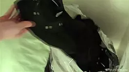 guna finds a bag full of kinky toys and starts masturbating