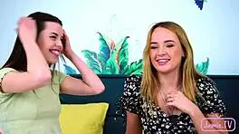 I'm Kaisa, loving Jamie and Nico's big cock in our horny 3some.