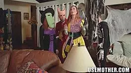 Halloween Pranksters Sophia Locke And Evie Christian Suck Anthony Pierce And Tony Sting