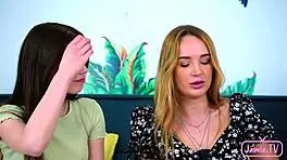 I'm Kaisa, loving Jamie and Nico's big cock in our horny 3some.