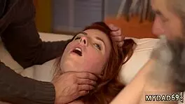 handjob from old man leads to dp first time with blonde babe 😈