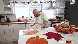 violet gems and scott trainor in a hardcore stuffing session with big tits