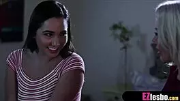 Three Slutty Teen 18+S Dive Into Lesbo Pussy Licking Party With Cunilingus And Muff Diving