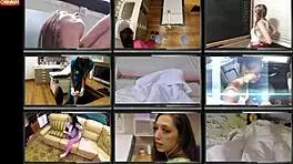 busty latina jasmine mendez masturbates to her porn with hitachi wand