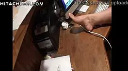 busty latina jasmine mendez masturbates to her porn with hitachi wand