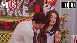 Carolina Cortez and Apollo Banks start with kissing in Jerkaoke ep1. They escalate to hardcore blowjobs and licking wet pussies.