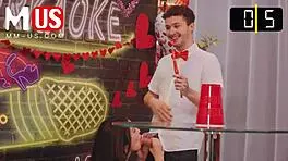 Carolina Cortez and Apollo Banks start with kissing in Jerkaoke ep1. They escalate to hardcore blowjobs and licking wet pussies.