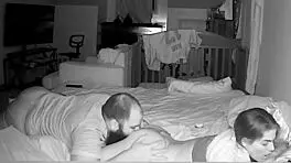 Bella's Booty Rides Chubby Hubby in 69, Sucking and Licking Pussy