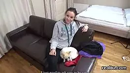 Flawless czech teen teased in supermarket, then drilled in pov