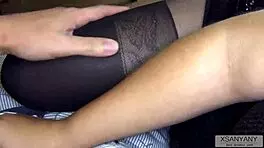 Preparing for the exam ended handjob classmate and cum on legs- xsanyany cute instruction teen 18+ public homemade legs outdoor classmate amateurs handjob