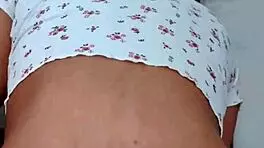 is this hot young girl sitting on a big cock? does she ride it hard?