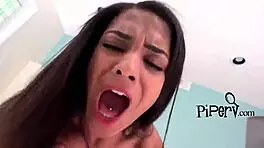 Nicole Bexley Bounces On Huge Cock, Petite Hairless Teen With Small Tits