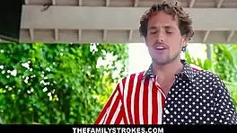 Hot Petite Blonde Teen Stepsister Gianna Gem in 3 Some Blowjob Scene