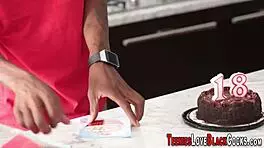 You know, this slutty teen just rides that huge schlong like it's nothing.