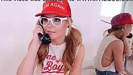 Cute coed nicole clitman handles huge cock blowjob no hands and swallows cum