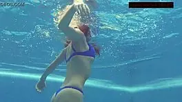 So, Lina Mercury was just chilling naked underwater as a hot teen 18+ in the jacuzzi.