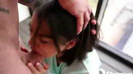 I knew she's a pro at deepthroat blowjobs on her knees.