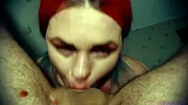 my wild stepsis, she drain my balls with double throatpie, ugh