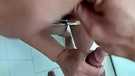 I sucked my boyfriend's big cock before peeing on him, samuka ventura