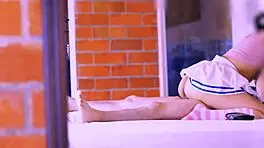 The Student Firmly Took His Hand And Guided Him To The Bedroom To Show Her Seduction Skills.