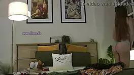 sexy redhead lya shows her shaved pussy 😍