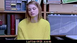 Beautiful Blonde Arrested in Shop