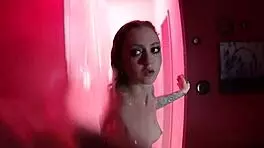 hot kendra cole masturbates in sexy shower bathing