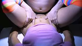 The shy student planned a special evening in her cozy apartment to surprise her boyfriend with unforgettable moments.