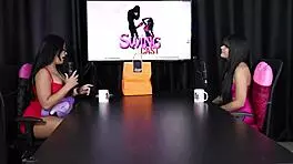 Brazilian Teens in Sheer Red Lingerie Share Opinions on Kisses and Dislikes in Glamour Compilation