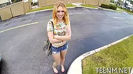 Cash for beauty, lucy tyler gives skillful blowjob in teen hardcore sucking