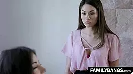 familybangs com ⭐ horny stepsisters aspen rae and shyla jennings clash in daddy's office catfight