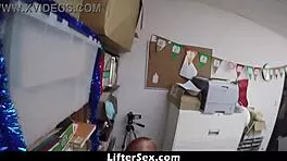 Shoplifter struggles to reproduce receipt in office shop setting